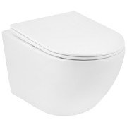 Унитаз подвесной Kroner Harz KH523632WHIR 36х51,5 см с крышкой Soft-Close фаянс белый CV032969