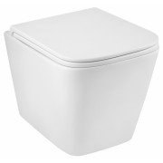Підвісний унітаз Kroner Eifel WHI493436 Tornado 34х48,5 см з кришкою Soft-Close фаянс білий CV034923