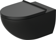 Унітаз підвісний Duravit Architec 36,5х57,5 см із кришкою Soft-Close санітарна кераміка антрацит матовий 457269ADA1