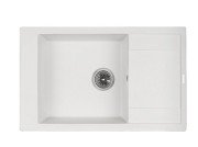 Мийка для кухні Granado Almeria 77,5х49 см нанограніт white 3105