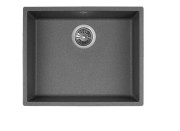 Мийка для кухні Granado Under top Max під стільницю 53,6х43,5 см нанограніт графіт 3009