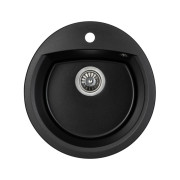 Мойка для кухни Granado Ronda 47х49 см наногранит black shine 2201