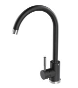 Смеситель для кухни Granado Elche Lux однорычажный black shine gz0101L