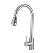 Смеситель для кухни Granado Campo Lux с выдвижным изливом inox gz0507L