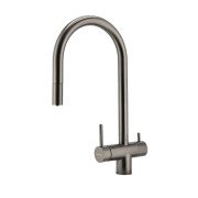 Змішувач для кухні Granado Ferrol під фільтр з висувним виливом PVD black gz0701PVD