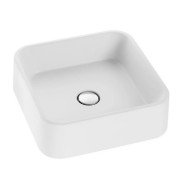 Раковина для ванної Granado Lalin 42х42 см мармурова крихта Gelcoat ISO white gbs1305g