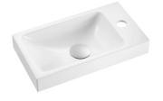 Раковина для ванной Granado Foz 39,5х21,7 см мраморная крошка Gelcoat ISO white gbs0805g