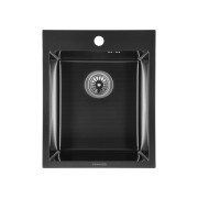 Мийка для кухні Granado Pravia 40,8х49,8 см нержавіюча сталь S201 black honeycomb GS01201BH