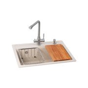Мийка для кухні Granado Optimal Artes 65х49,7 см із змішувачем та аксесуарами нанограніт terra ksg1203