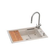 Мийка для кухні Granado Royal Estella 78х50 см із змішувачем та аксесуарами нанограніт terra ksg0303