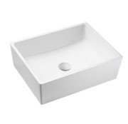 Раковина для ванної Granado Tolosa 48,5х37,5 см мармурова крихта Gelcoat ISO white gbs1205g