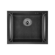 Мийка для кухні Granado Under top Max під стільницю 53х43 см нержавіюча сталь S201 black textures GS07201TB