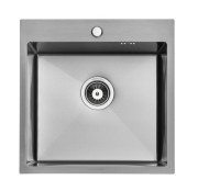 Мийка для кухні Granado Galera 49,8х49,8 см нержавіюча сталь S201 black  GS02201B