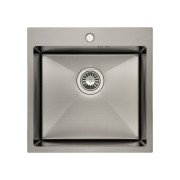 Мийка для кухні Granado Galera 49,8х49,8 см нержавіюча сталь S201 black honeycomb GS02201BH