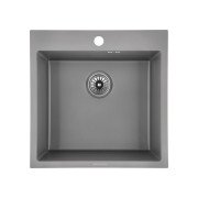 Мийка для кухні Granado Galera 49,8х49,8 см нержавіюча сталь S201 grey textures GS02201GT