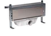 Зливний трап для душу Styron із решіткою Klassic нержавіюча сталь STY-F1KF