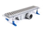 Желоб водосточный Styron с решеткой Medium 400 мм нержавеющая сталь STY-M-40