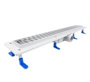 Желоб водосточный Styron с решеткой Medium 700 мм нержавеющая сталь STY-M-70