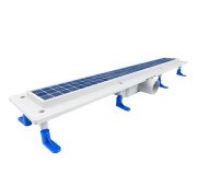 Желоб водосточный Styron с решеткой под плитку Floor 1000 мм нержавеющая сталь STY-F-100