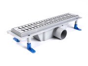 Желоб водосточный Styron с решеткой Harmony 400 мм нержавеющая сталь STY-H-40