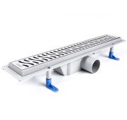 Желоб водосточный Styron с решеткой Harmony 500 мм нержавеющая сталь STY-H-50