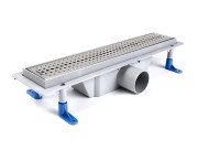 Желоб водосточный Styron с решеткой Basiic 400 мм нержавеющая сталь STY-B-40