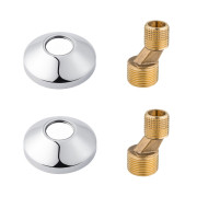 Декоративные чашки с эксцентриком для смесителя Kroner KRM  C911 хром CV009872