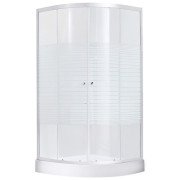 Душевая кабина Kroner KRP HarzCFG9090 90х90 см профиль сатин стекло с рисунком CV029561