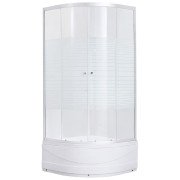 Душова кабіна Kroner KRP HarzCТG9090 90х90 см профіль сатин скло з малюнком CV029564