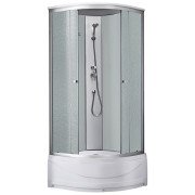 Душевой бокс Kroner KRP EnzoWDCTF9090 90х90 см профиль сатин рифленное стекло CV029571