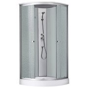 Душевой бокс Kroner KRP EnzoWDCFF9090 90х90 см профиль сатин рифленное стекло CV031573