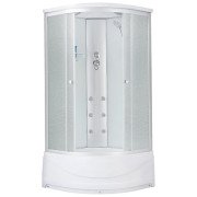 Душевой бокс Kroner KRP ArmadaWDCTF9090 90х90 см профиль сатин рифленное стекло CV031575