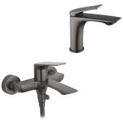 Набір змішувачів для ванної Kroner Graz-GRP060 + змішувач Graz-GRP010 графіт CVS30153