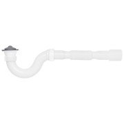 Сифон для душового піддону Kroner KRP ST01 прямоточний пластик/нержавіюча сталь CV032069