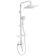 Душова стійка Kroner KRP Armada-C064Q із змішувачем та душовим гарнітуром хром CV024339