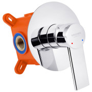 Смеситель для душа Kroner KRP Basis-C080 скрытого монтажа однорычажный хром CV024299