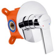 Змішувач для душу Kroner KRP Basis-C080 прихованого монтажу одноважільний хром CV024299