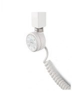 ТЕН для сушки для рушників Terma Moa 600 Вт кабель спіральний з вилкою RAL 9016 білий WEMOA06T916U