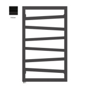 Електрична сушка для рушників Terma ZigZag 83,5x50 см ліве підключення E1 Split 300 W Heban чорний WLZIG083050KIHEE1TS1D