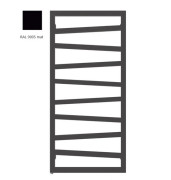 Електричний сушка для рушників Terma ZigZag 107x50 см ліве підключення E1 Split 400 W чорний матовий WLZIG107050K9M5E1TS1D