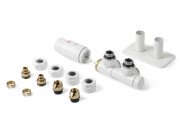 Комплект вентилей интегрированный термостатический Terma Twins All in One правый белый мат TGETTWINPKS96