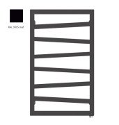 Электрический полотенцесушитель Terma ZigZag 83,5x50 см правое подключение E8 Split 300 W черный матовый WWMRN078053KS95E1P