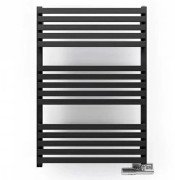 Полотенцесушитель водяной Terma Quadrus Slim 87х45 см SX Ral 9005 mat черный матовый WGQUS087045K9M5SX