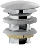 Донный клапан для раковины без перелива Ponsi clik-clak белый глянцевый BTSCALVR67