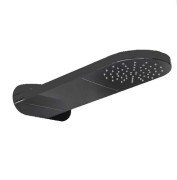 Верхній душ зі стіни Bossini Sydney 200х498 мм матовий чорний I00571000073008