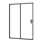 Душові двері Ravak Domospa SLDP2-120 розсувна профіль чорний матовий скло transparent RKUC500033