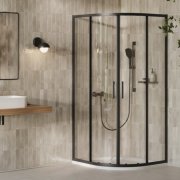 Душовий куточок Ravak X-Point Slim XPSCP4-90 90х90 см профіль чорний скло transparent X3B27030FZ1C