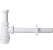 Сифон для раковини Styron пластик білий STY-533-2