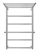 Водяной полотенцесушитель Mario Inox Анкона 770х530/500 с полкой нержавеющая сталь хром 4820258986729