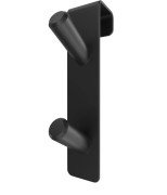 Гачок подвійний навісний для сушки для рушників Mario Hygge Family HF чорний матовий 4820258984930